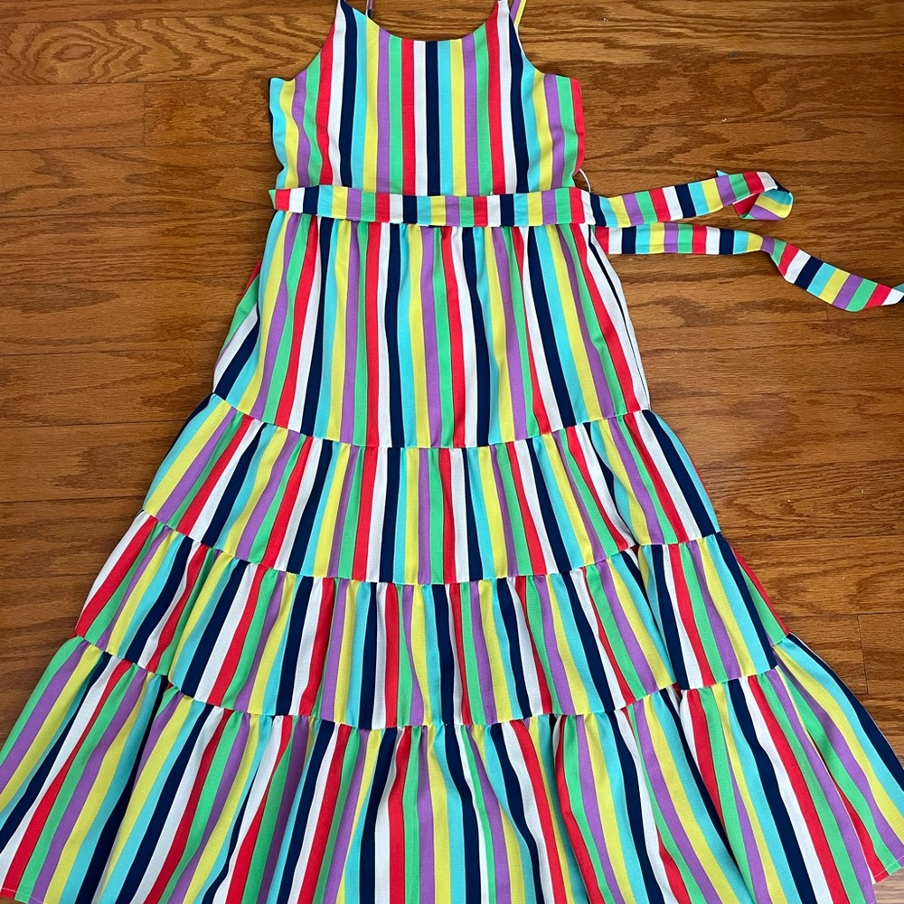 Colorful Striped Maxi Dress